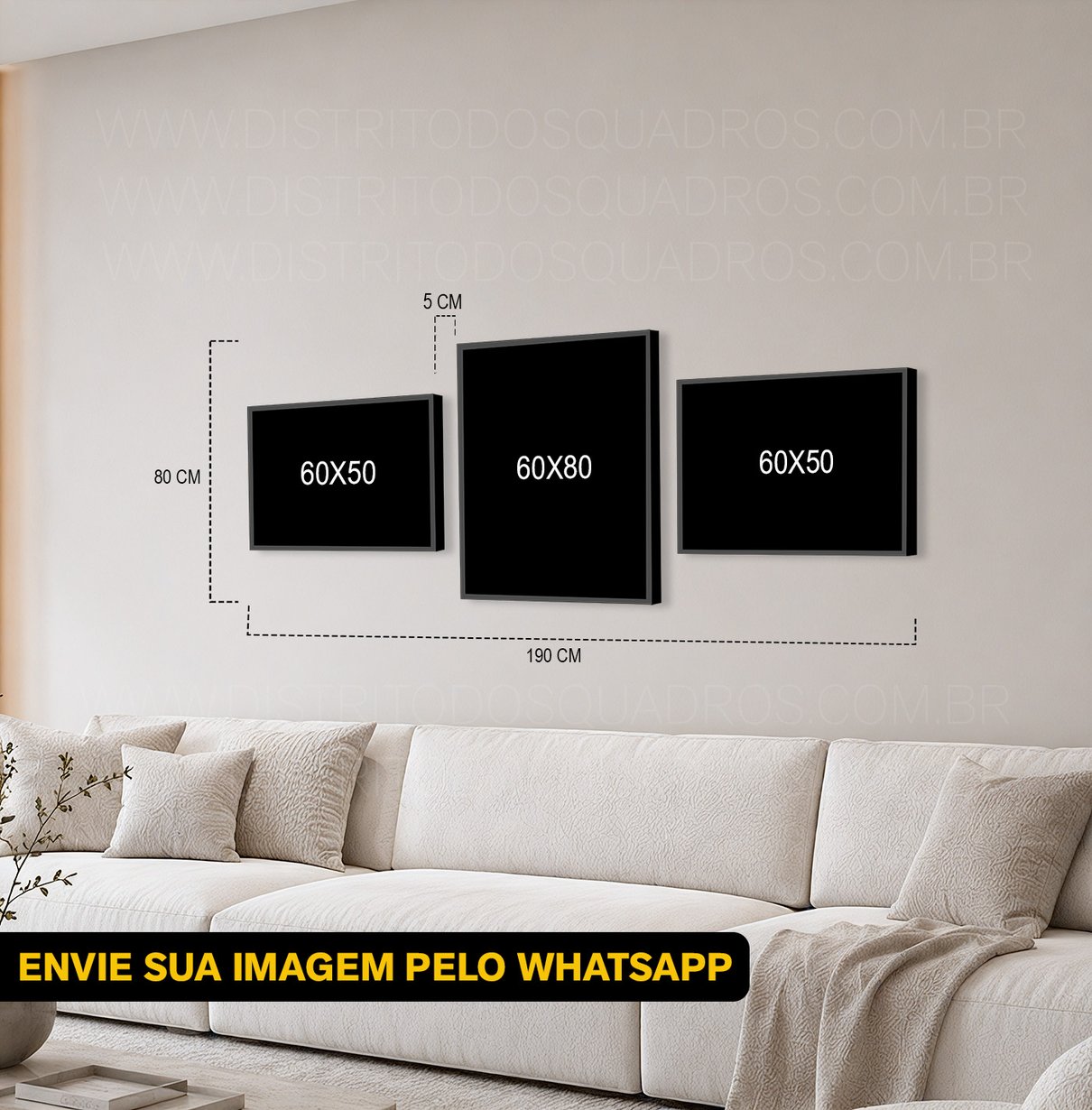 Modelo 01 mosaico de quadros personalizado